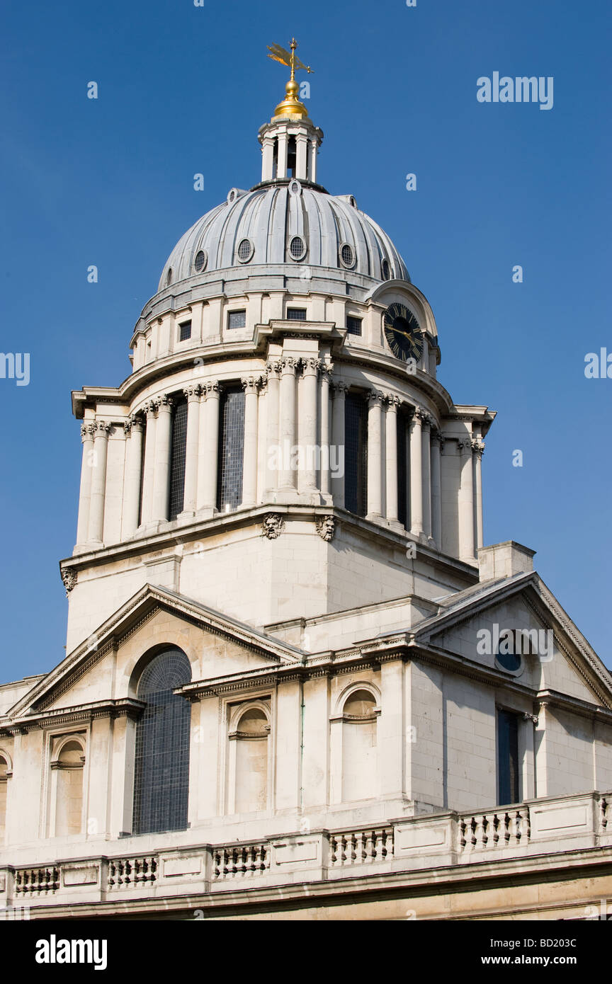 Royal Naval College, UNESCO-Weltkulturerbe, Greenwich, London, England, Vereinigtes Königreich. Stockfoto