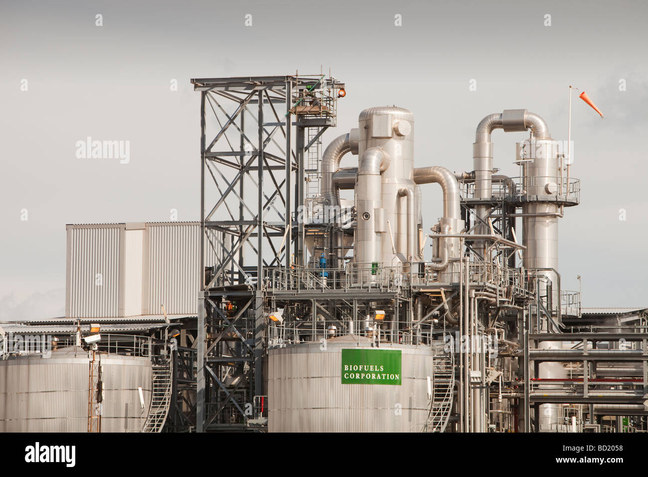 Eine Biodieselanlage in Teeside North East UK Stockfoto