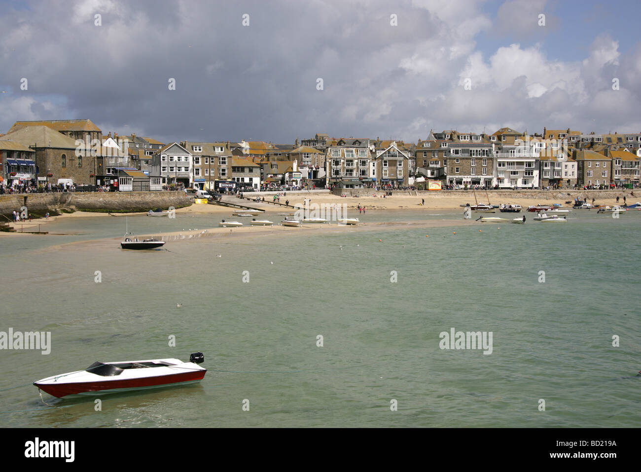 Stadt von St. Ives, England. St Ives Hafen. Stockfoto