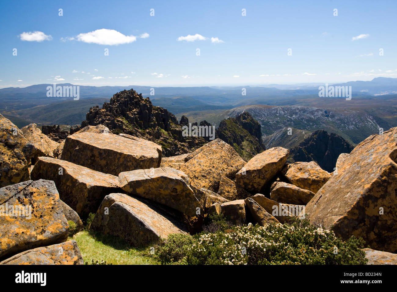 Gipfel des Cradle Mountain Tasmanien Australien Stockfoto