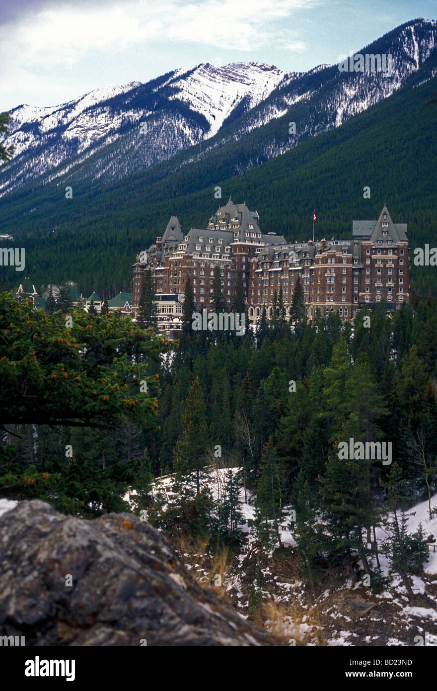 Fairmont Banff Springs Hotel, Zimmer, Unterkunft, Unterbringungsart, Cascade Mountain Provinz, Banff, Alberta, Kanada, Nordamerika Stockfoto