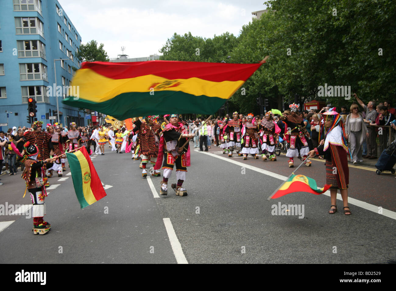 Tänzer an der Carnaval Del Pueblo-London Stockfoto
