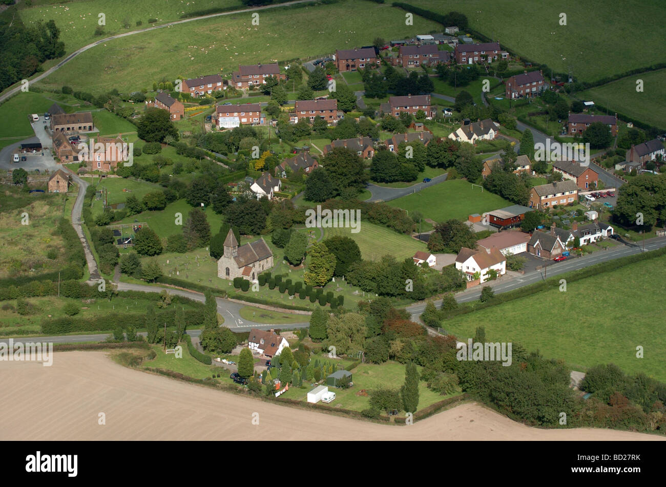 Luftaufnahme des Buildwas in Shropshire Stockfoto