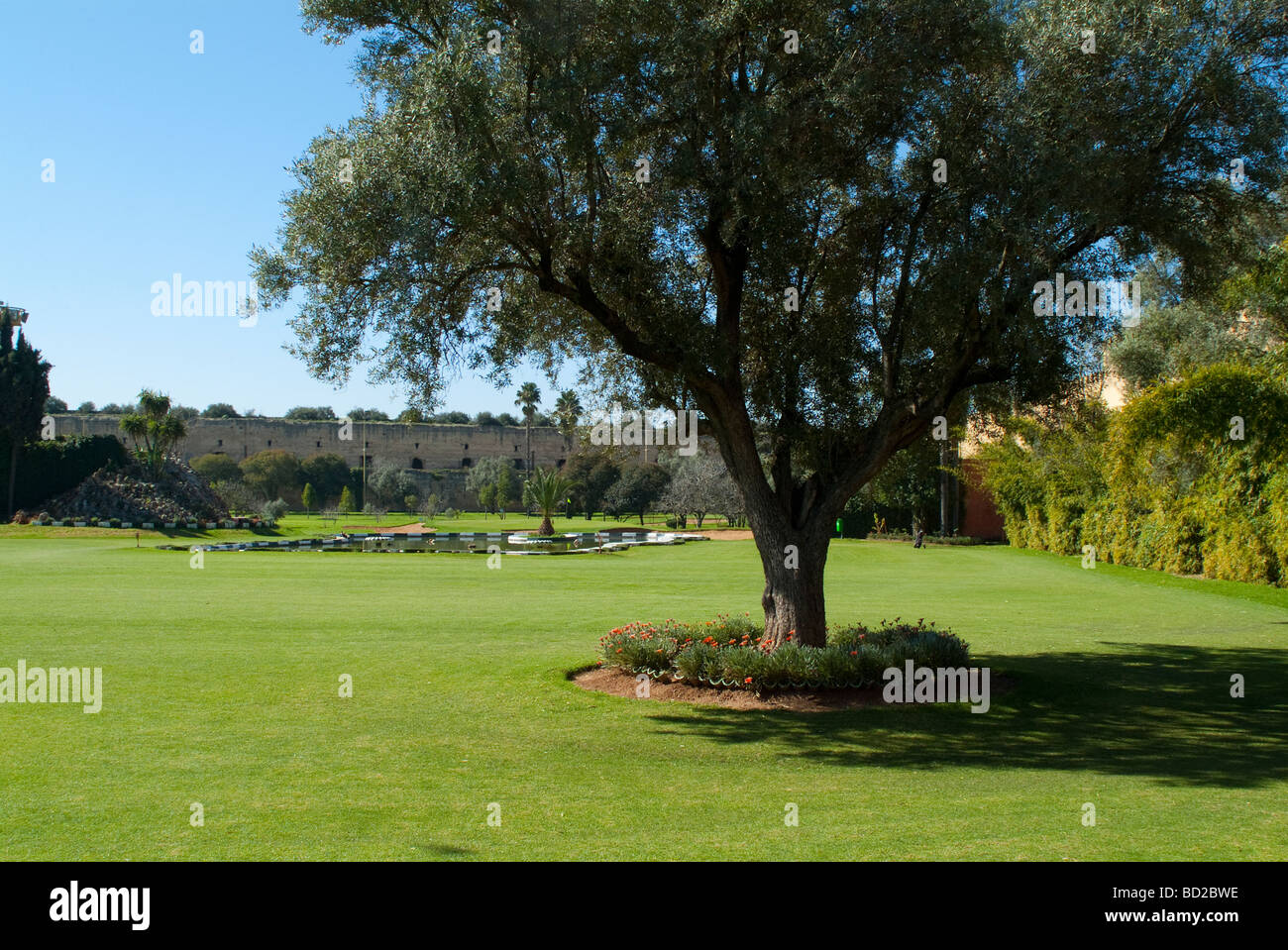 Golfplatz Medina Meknes Marokko Stockfoto