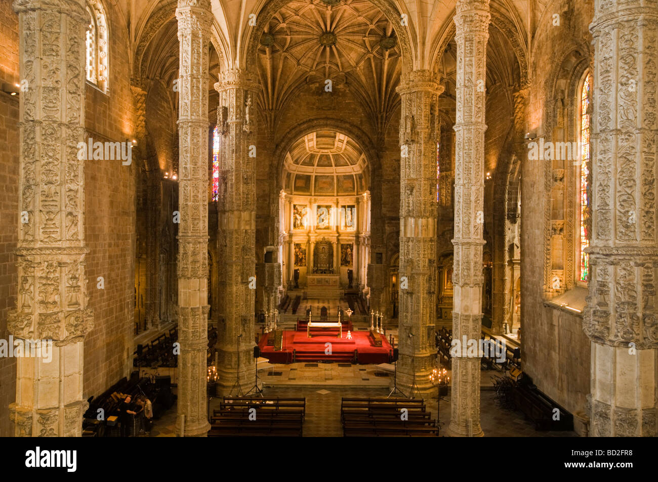 Jeronimos Kathedrale von Lissabon Portugal Stockfoto