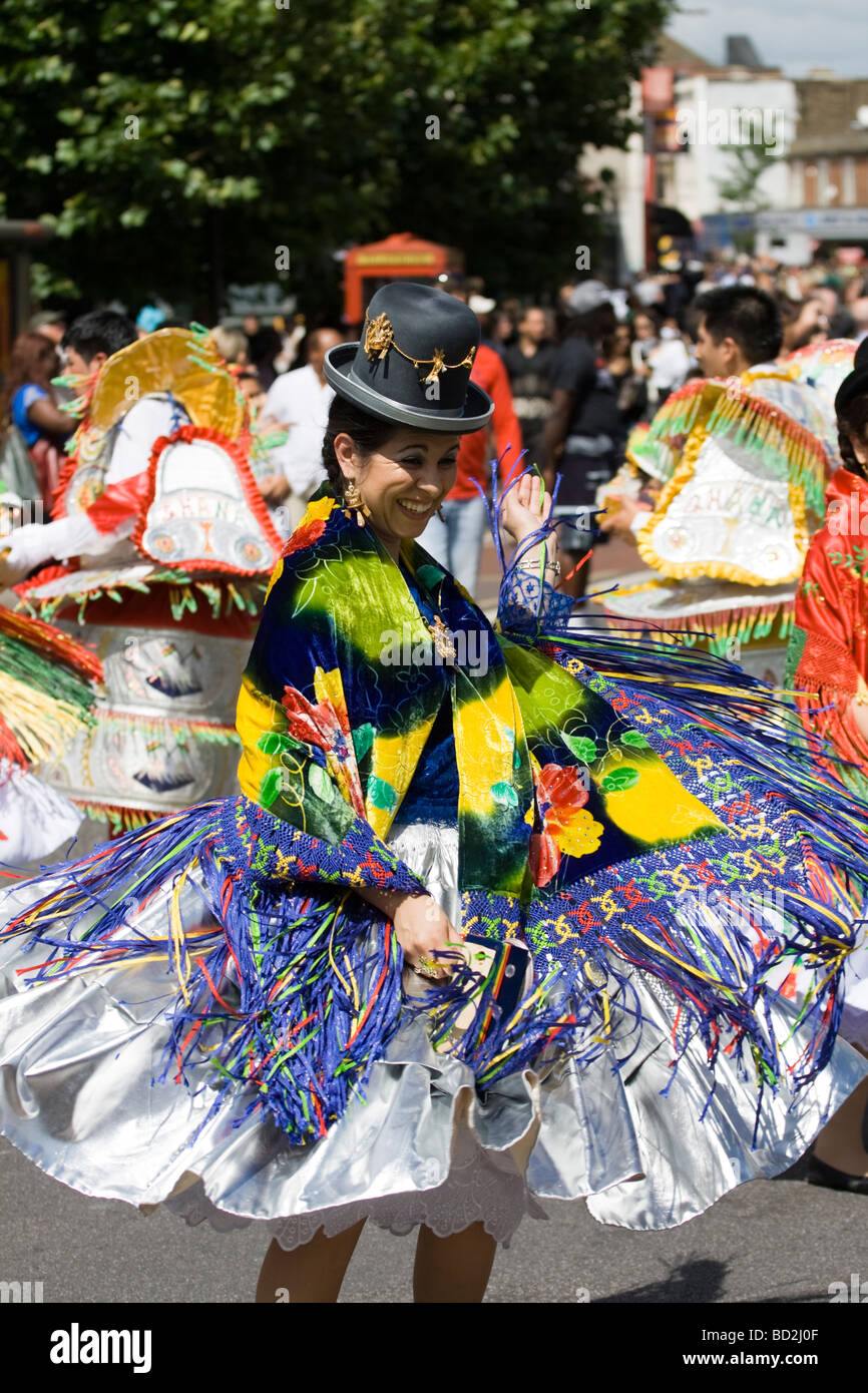Carnaval del Pueblo London England UK 2. August 2009 Stockfoto