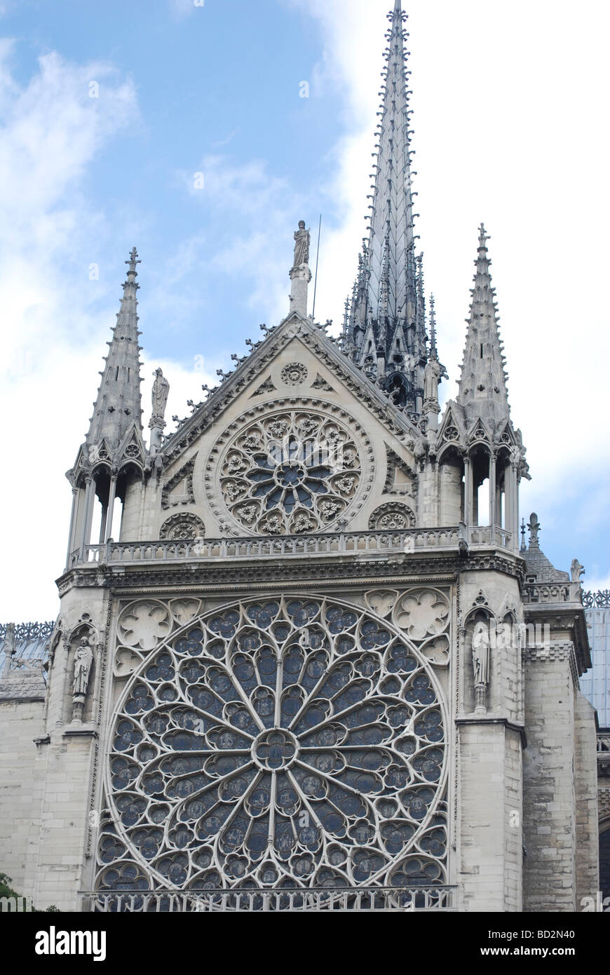Frankreich Paris Details der Cathedrale Notre Dame de Paris Stockfoto