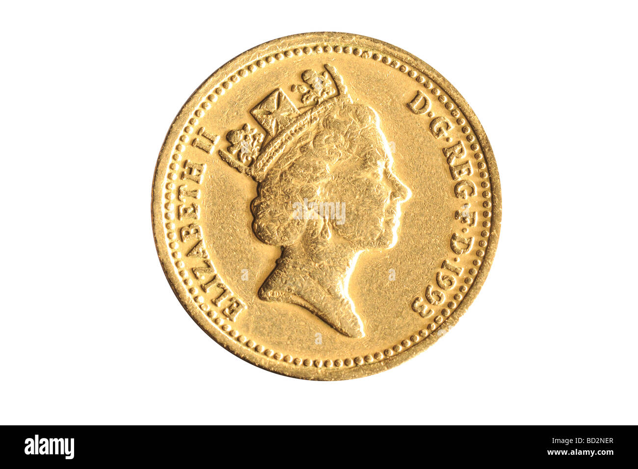 ein Pfund-Münze Stockfoto