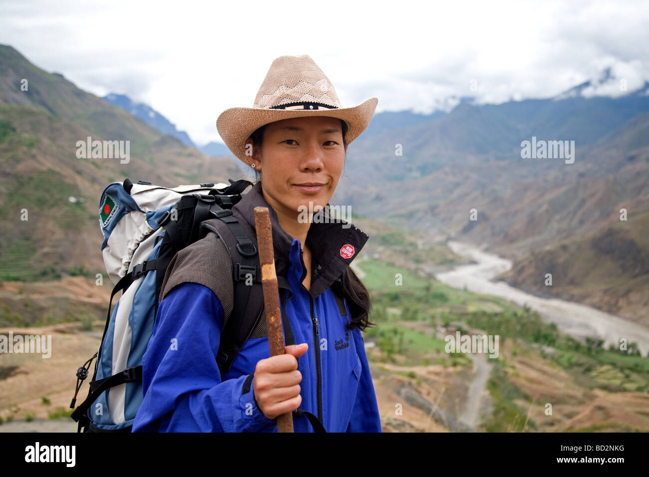 Trekking in Yunnan / China Stockfoto