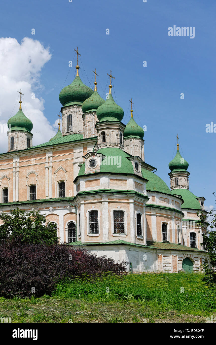 Uspenski-Kathedrale im Gorizkij Kloster Pereslavl Zalessky Stadt des Goldenen Rings touristische Reise Stockfoto