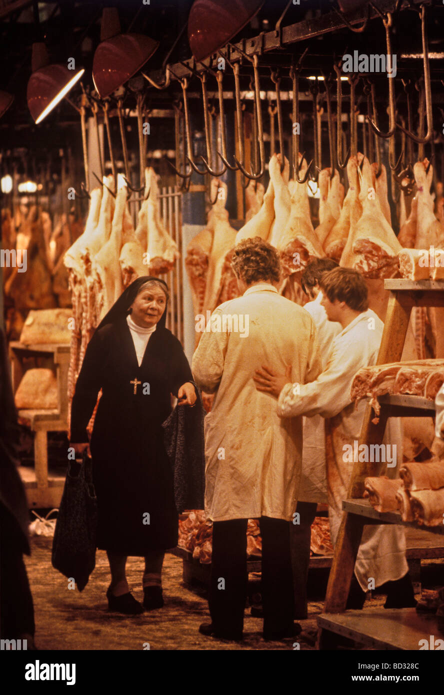 Nonne in Smithfield market Stockfoto