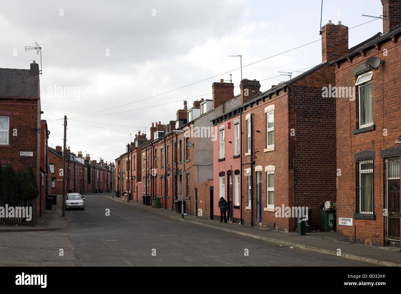 Innerstädtischen Bereich Leeds, West Yorkshire Stockfoto