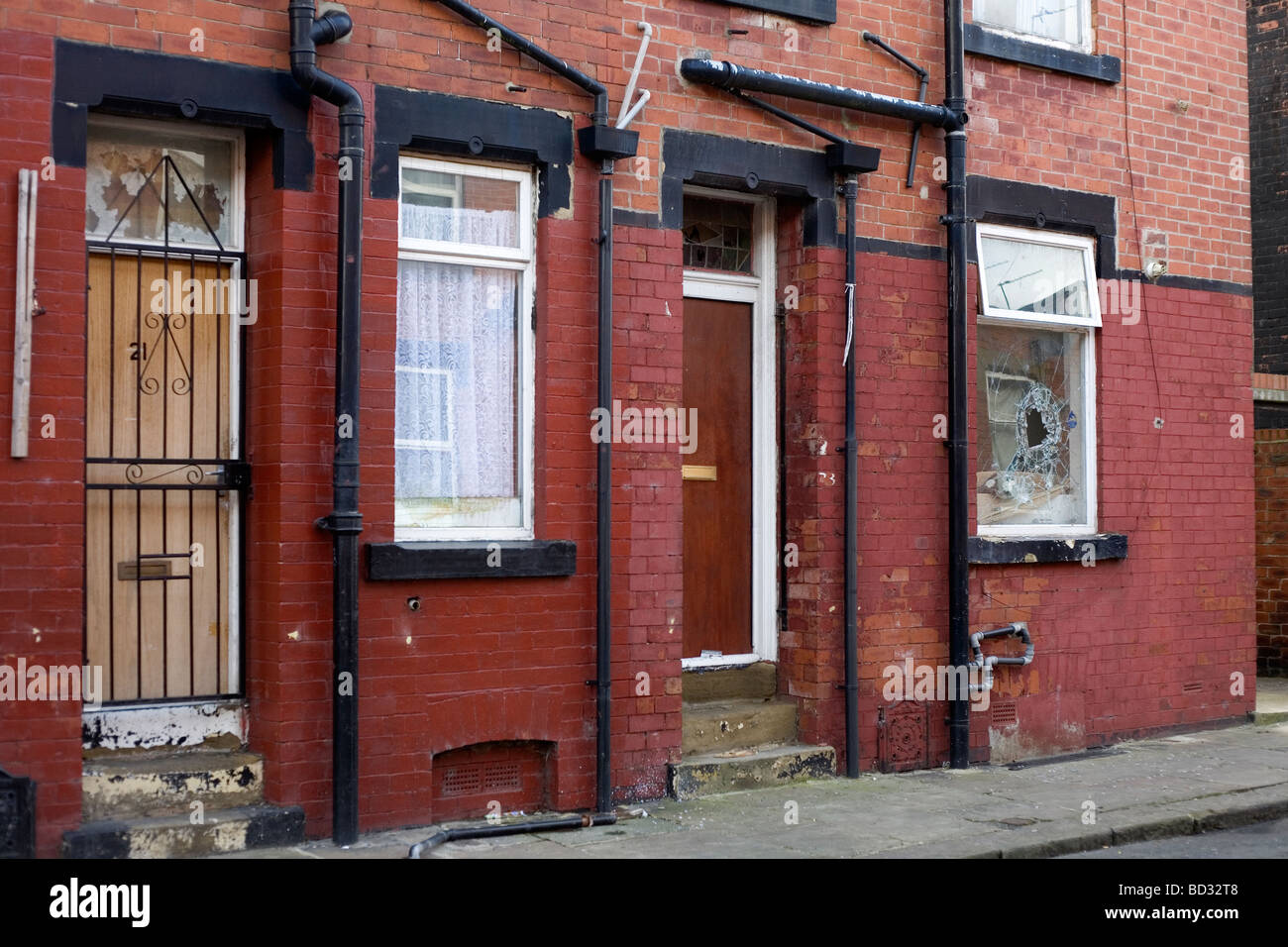 Innerstädtischen Bereich Leeds, West Yorkshire Stockfoto