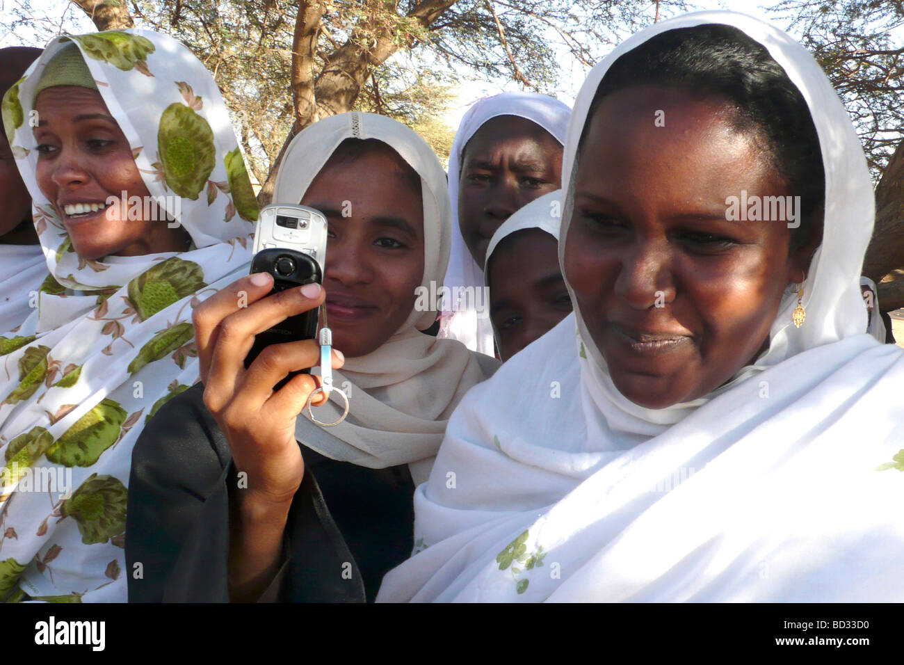 Nubia Sudan Meroe Frauen Stockfoto