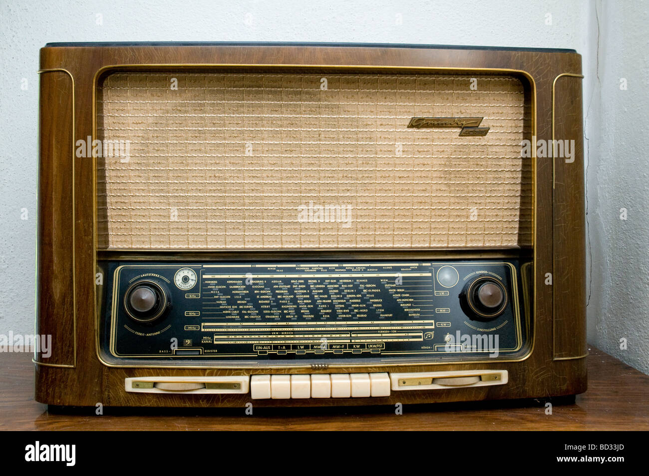 alten Radio-Empfänger Stockfoto