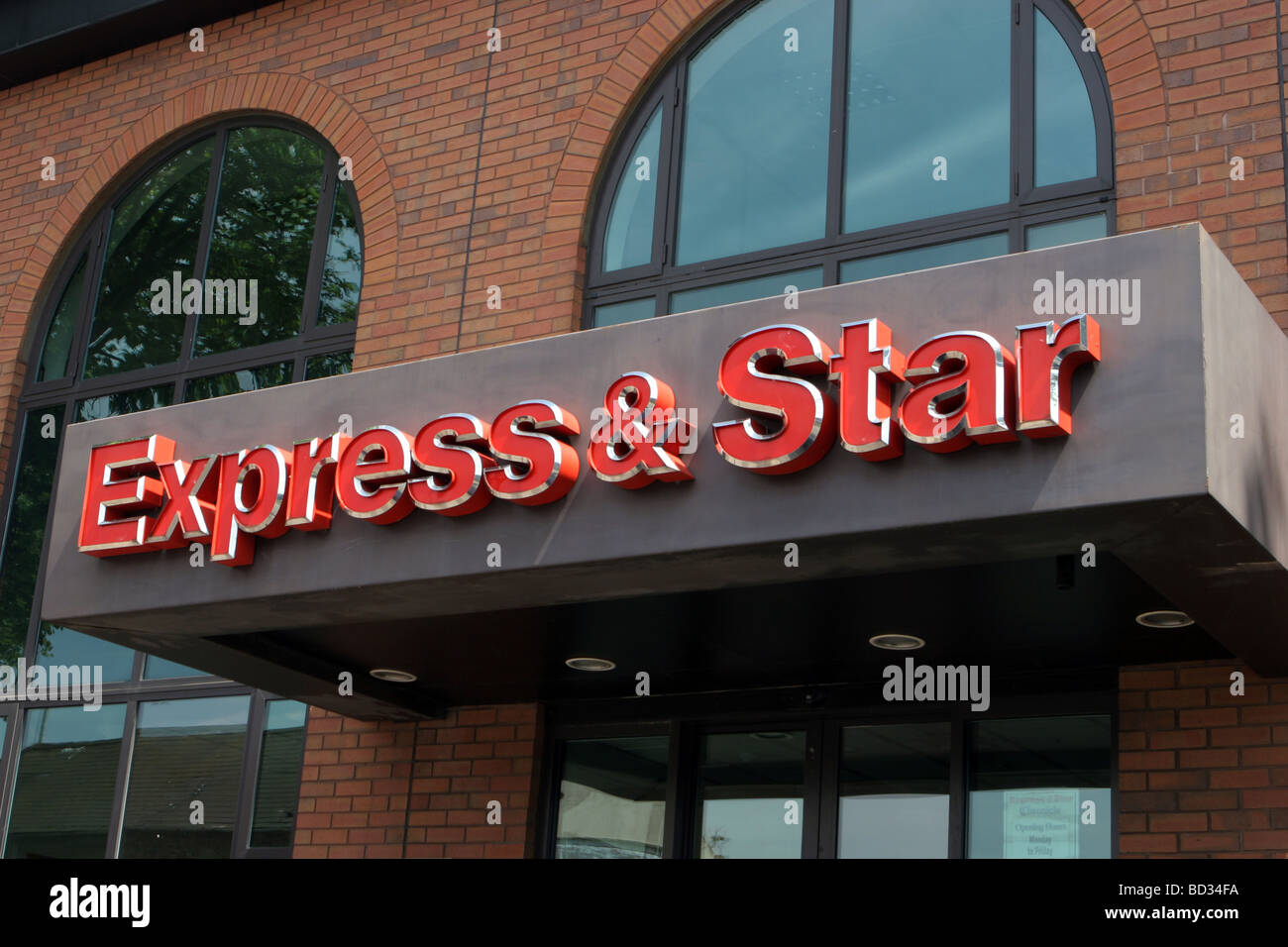 Die Express & Star Zeitungsredaktion. Die Wolverhampton Express & Star ist eine hohe Auflage Abendzeitung im Vereinigten Königreich Stockfoto