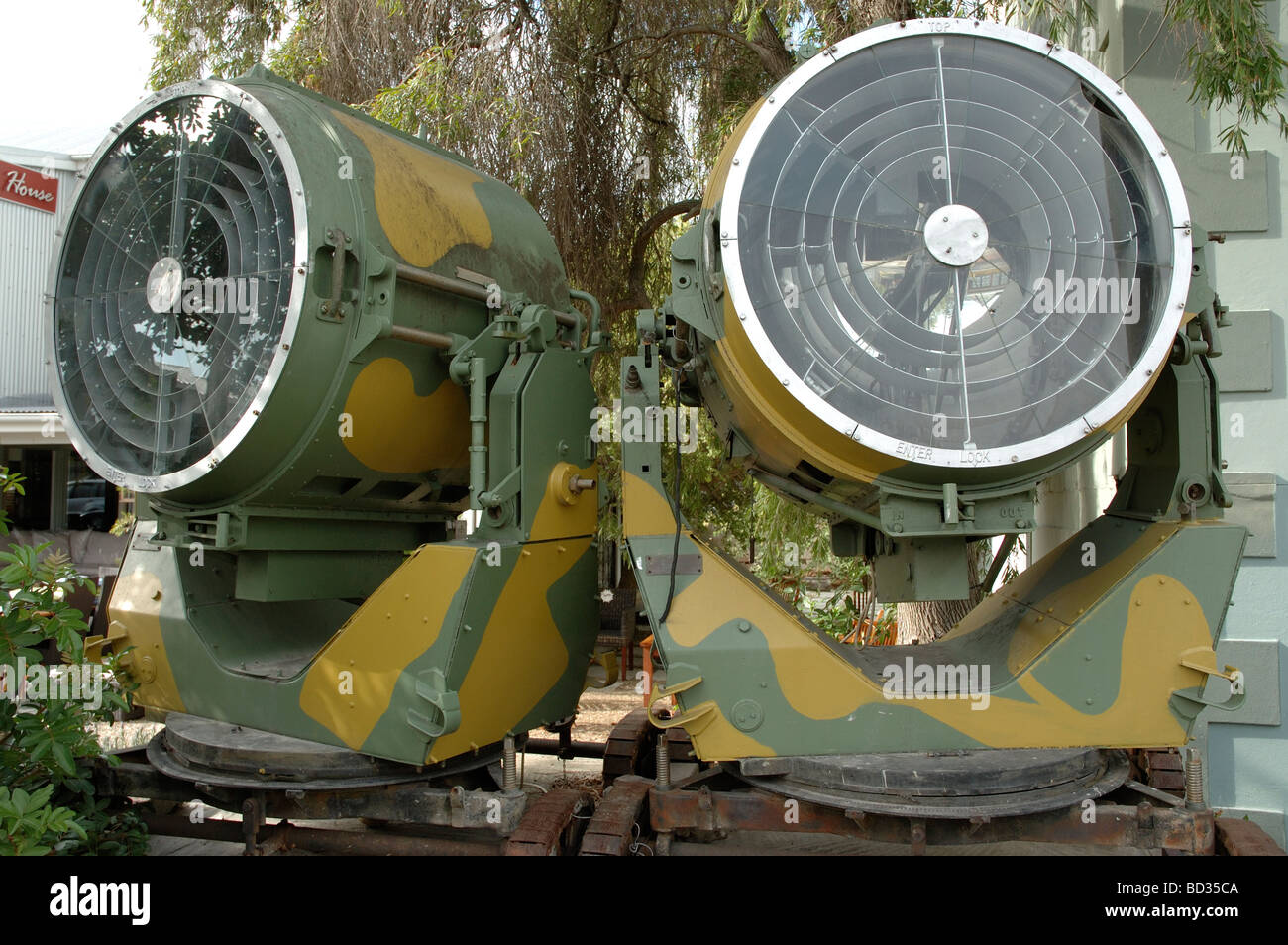 Suchscheinwerfer Stockfoto