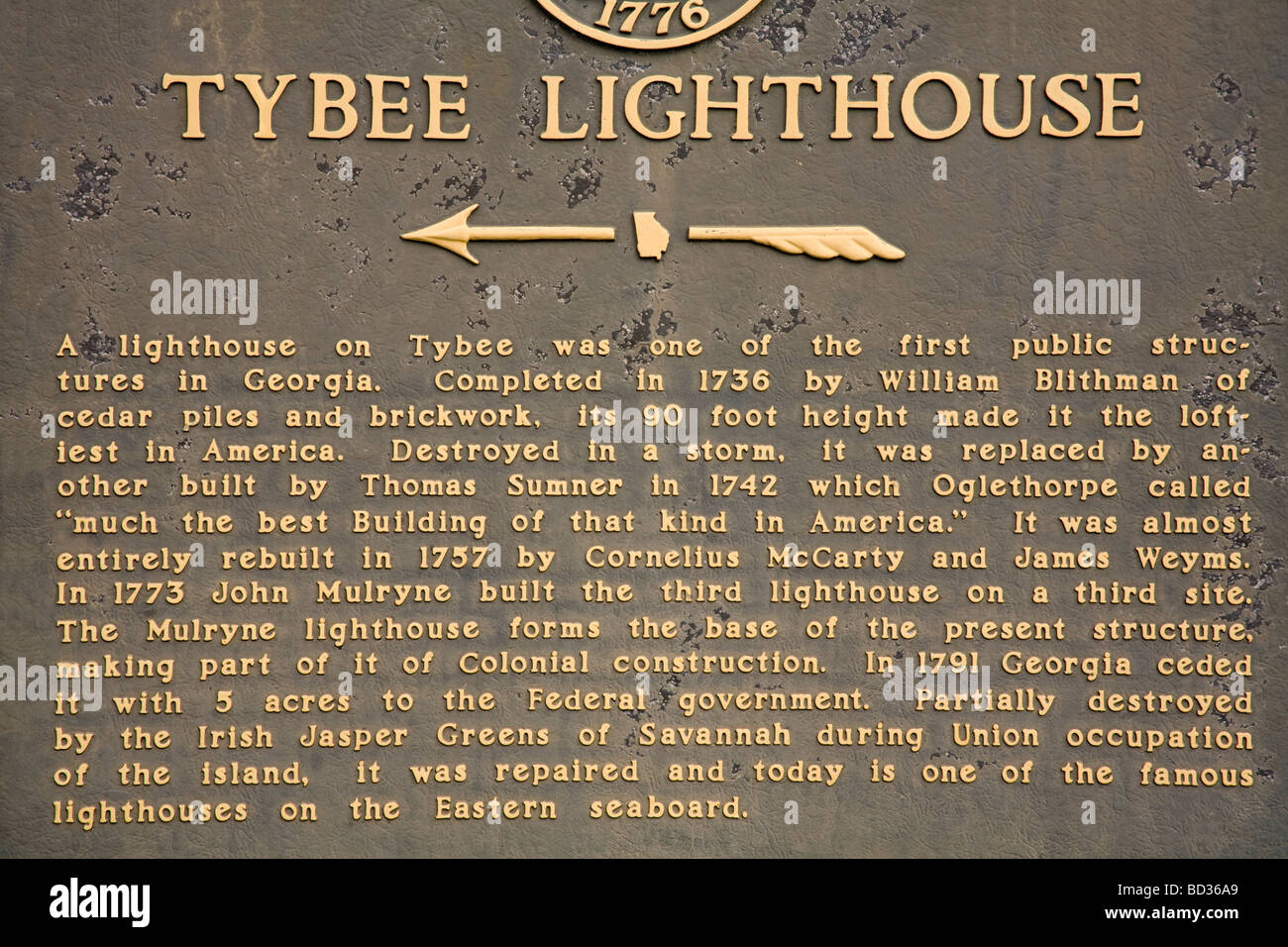 Tybee Island Lighthouse Savannah Georgia USA Stockfoto