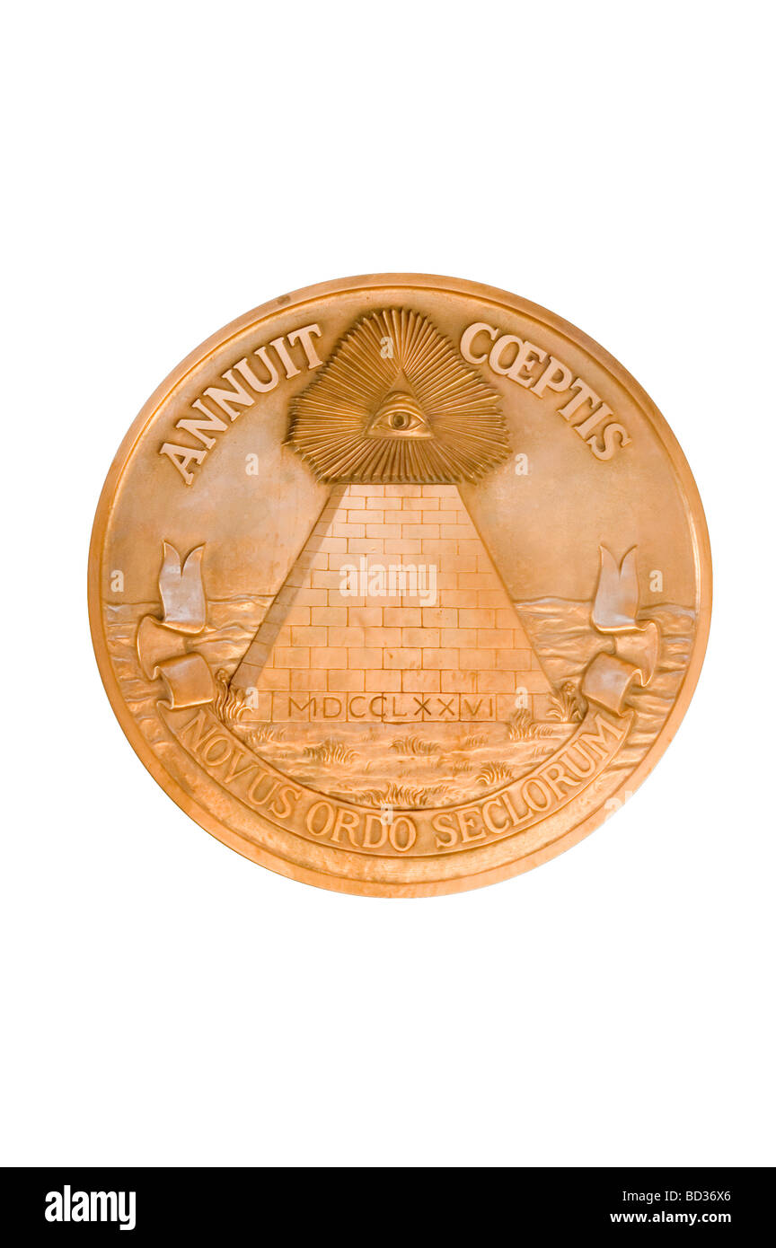 Das große Siegel der Vereinigten Staaten Stockfoto