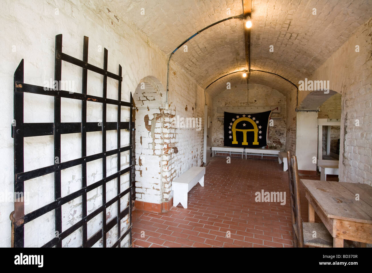 Altes Fort Jackson National Historic Landmark Savannah Georgia USA Stockfoto