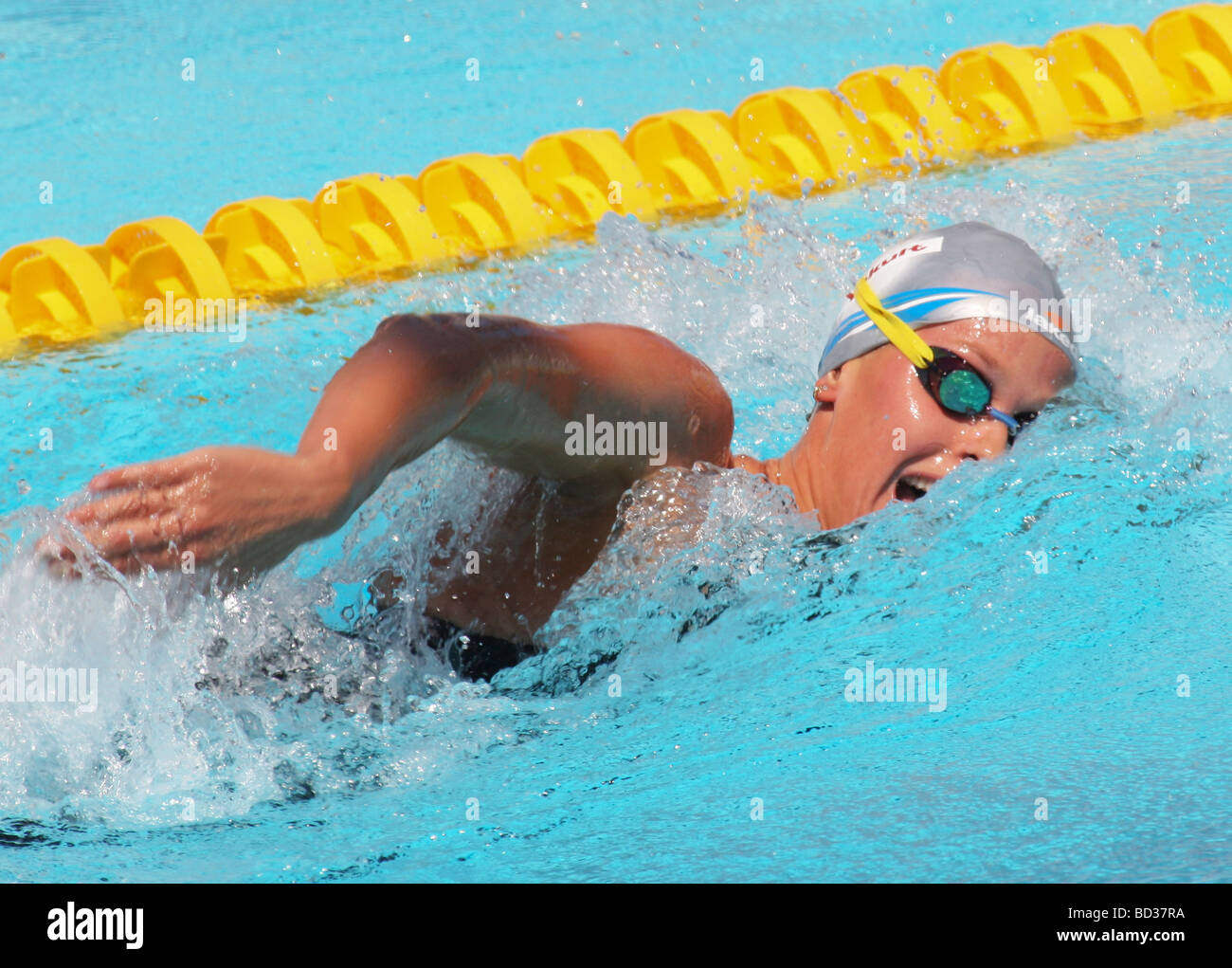 Federica Pellegrini ITA Sieger Frauen s 400 m frei bei der FINA World Swimming Championships Rom Italien Stockfoto