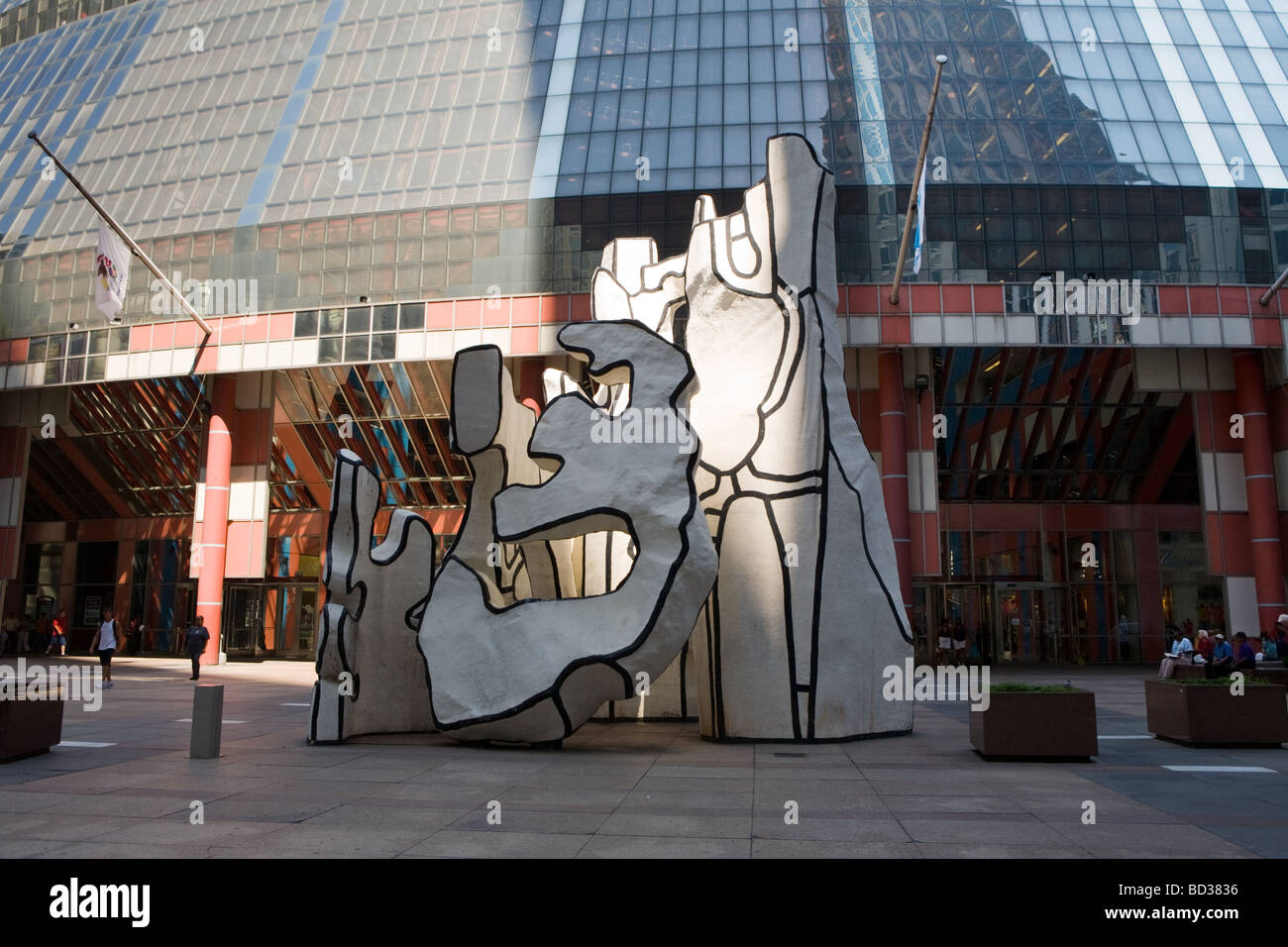 Dubuffet Skulptur in Daley Plaza der Schleife Chicago Illinois Stockfoto