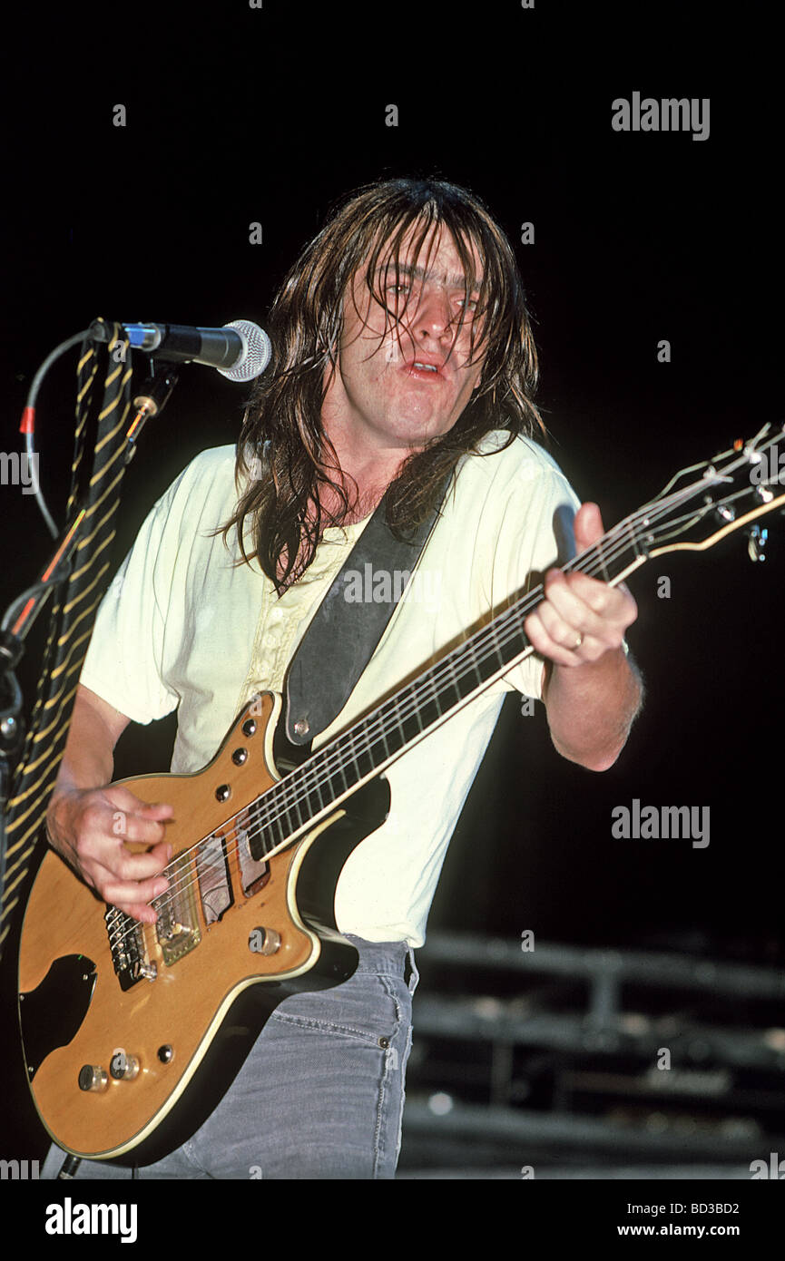 MALCOLM YOUNG Gitarrist bei AC/DC ca. 1980 Stockfoto