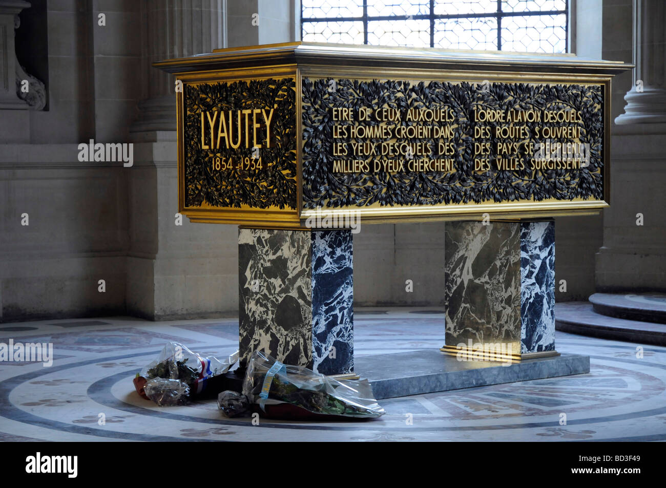 Grab von Hubert Lyautey, general der französischen Armee und Marschall von Frankreich. Hôtel National des Invalides, Paris, Frankreich. Stockfoto