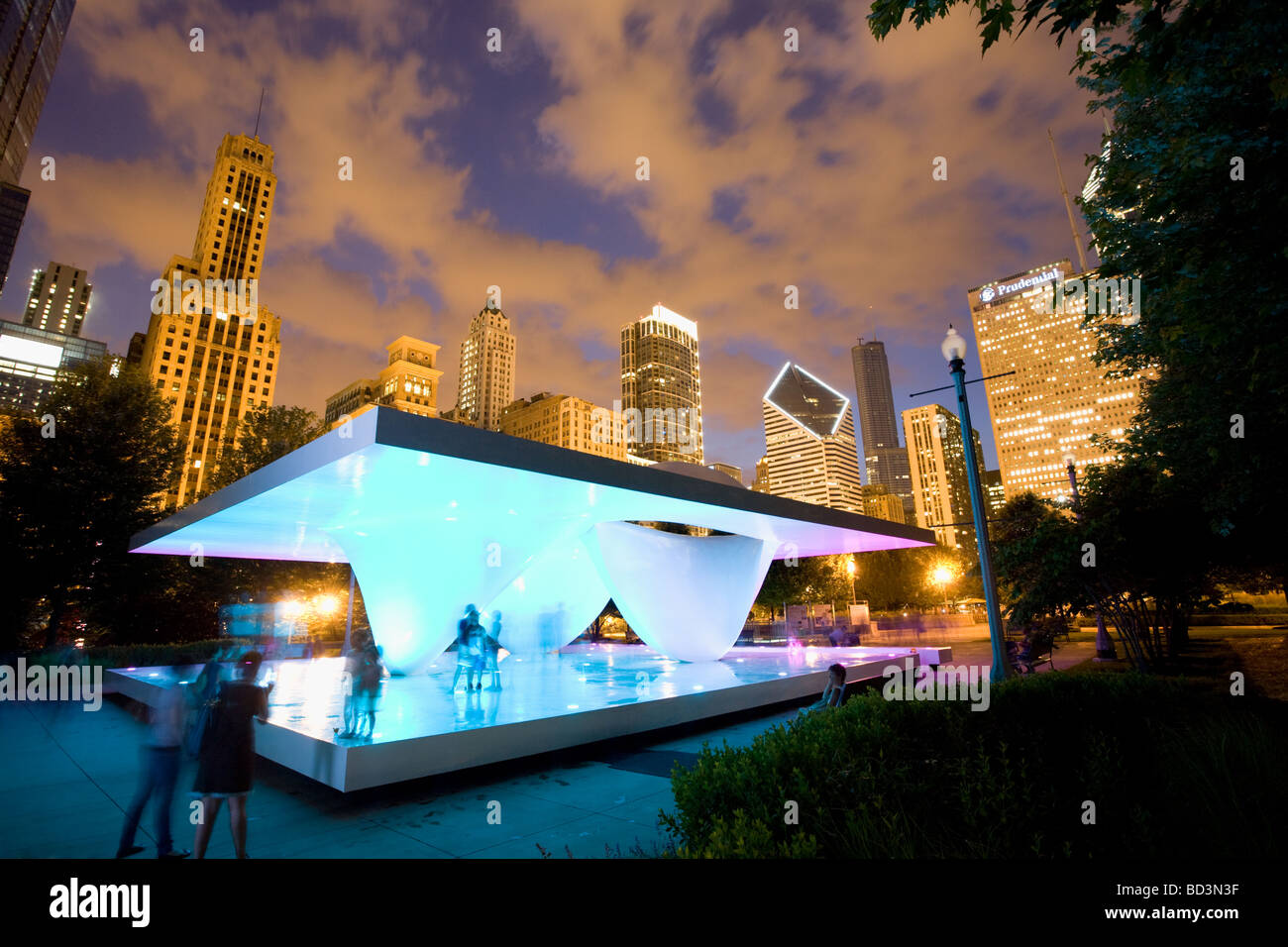 Skulptur im öffentlichen Raum im Millennium Park Chicago (Illinois) Stockfoto