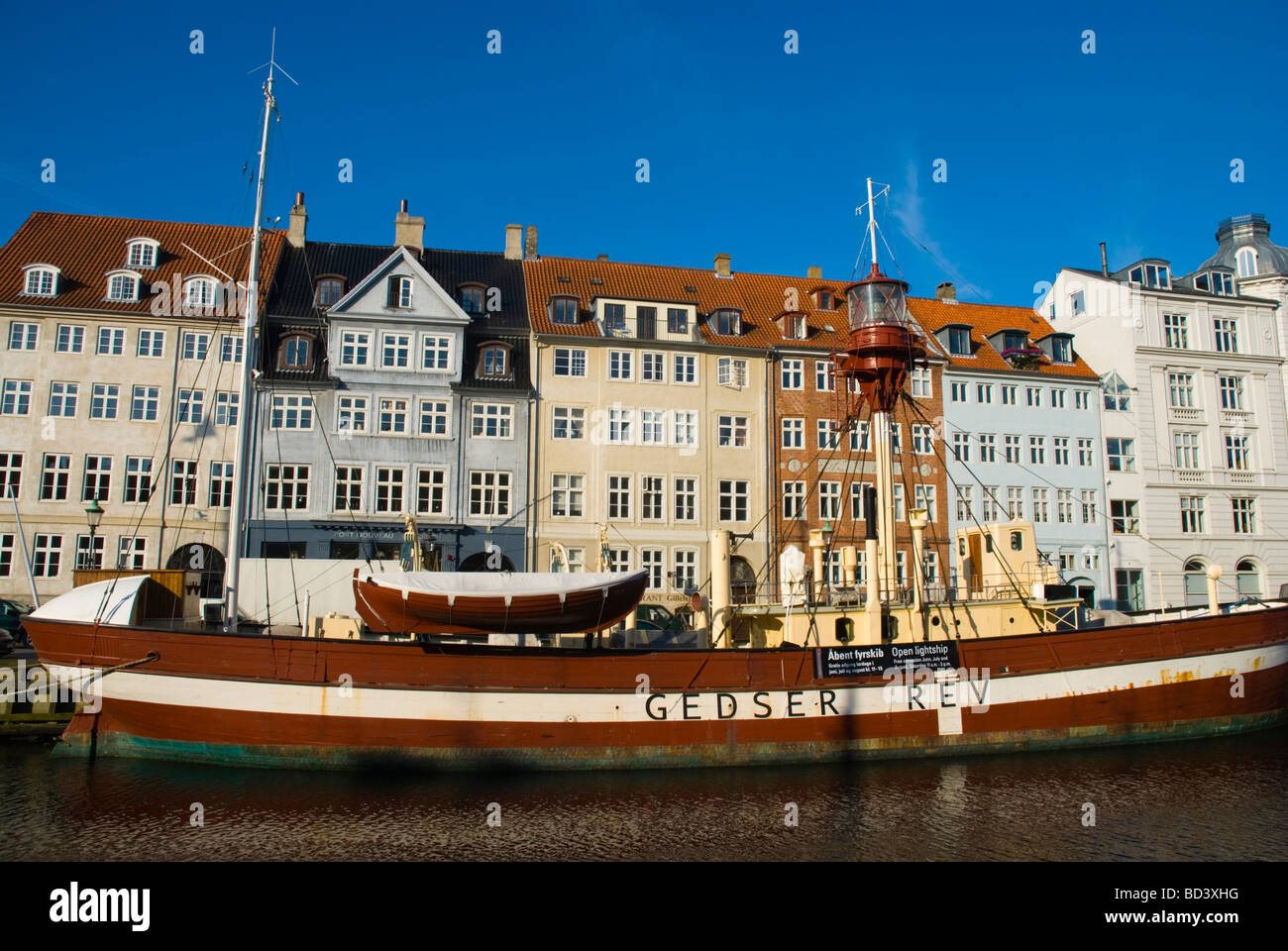 Nyhavn Hafen in Mitteleuropa Kopenhagen Dänemark Stockfoto