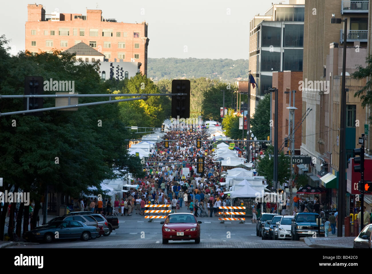 Omaha Summer Arts Festival Omaha Nebraska Stockfoto