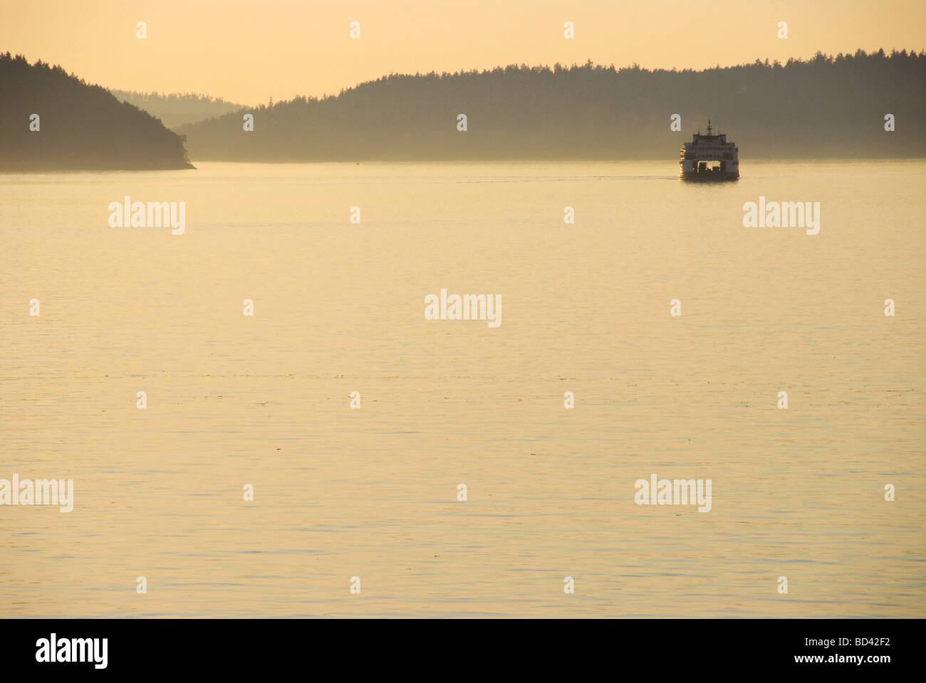 Washington State Ferry Kaleetan in der Nähe von Lopez in den San Juan Islands Washington USA Stockfoto