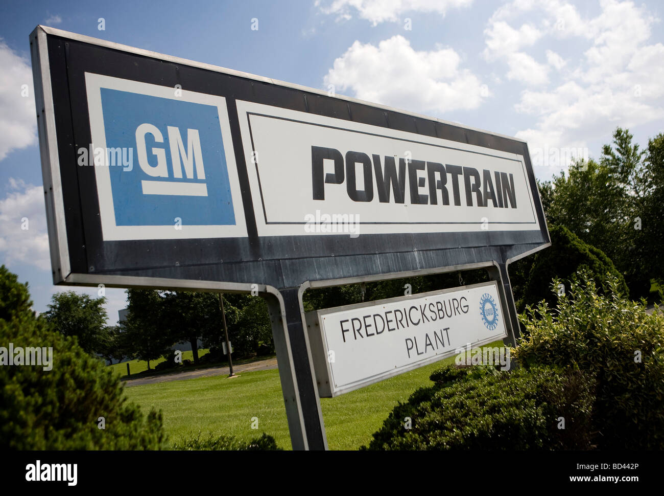 Fredericksburg Powertrain ist einer der neun gv-Pflanzen über das Land, das jetzt Bankrott General Motors plant, in der Nähe. Stockfoto