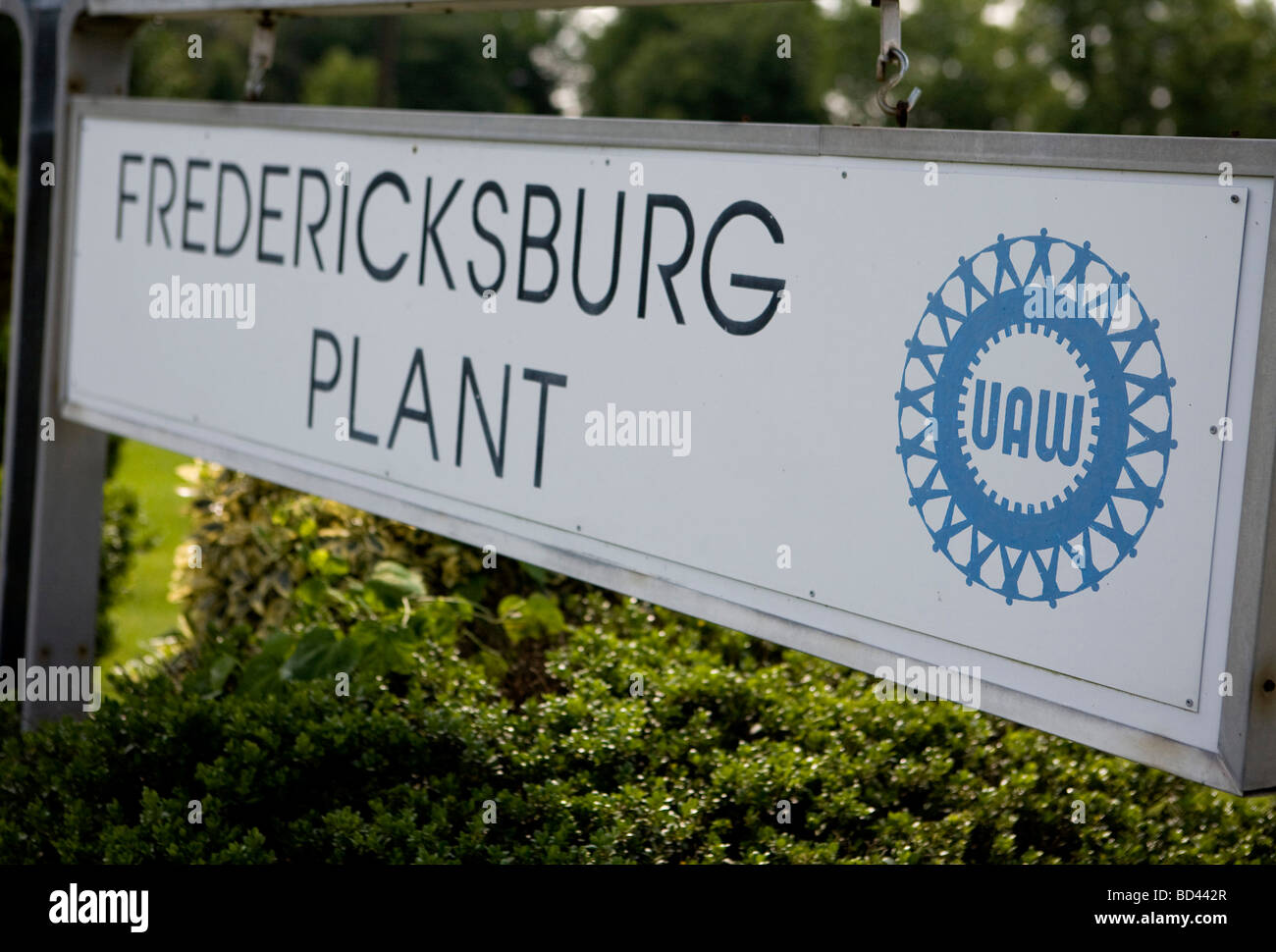 Fredericksburg Powertrain ist einer der neun gv-Pflanzen über das Land, das jetzt Bankrott General Motors plant, in der Nähe. Stockfoto