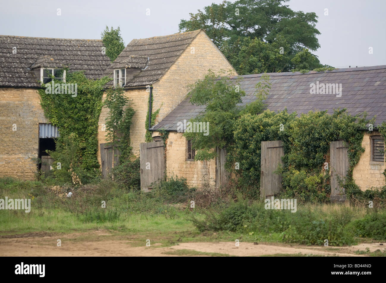 Stillgelegten landwirtschaftlichen Gebäuden Stockfoto