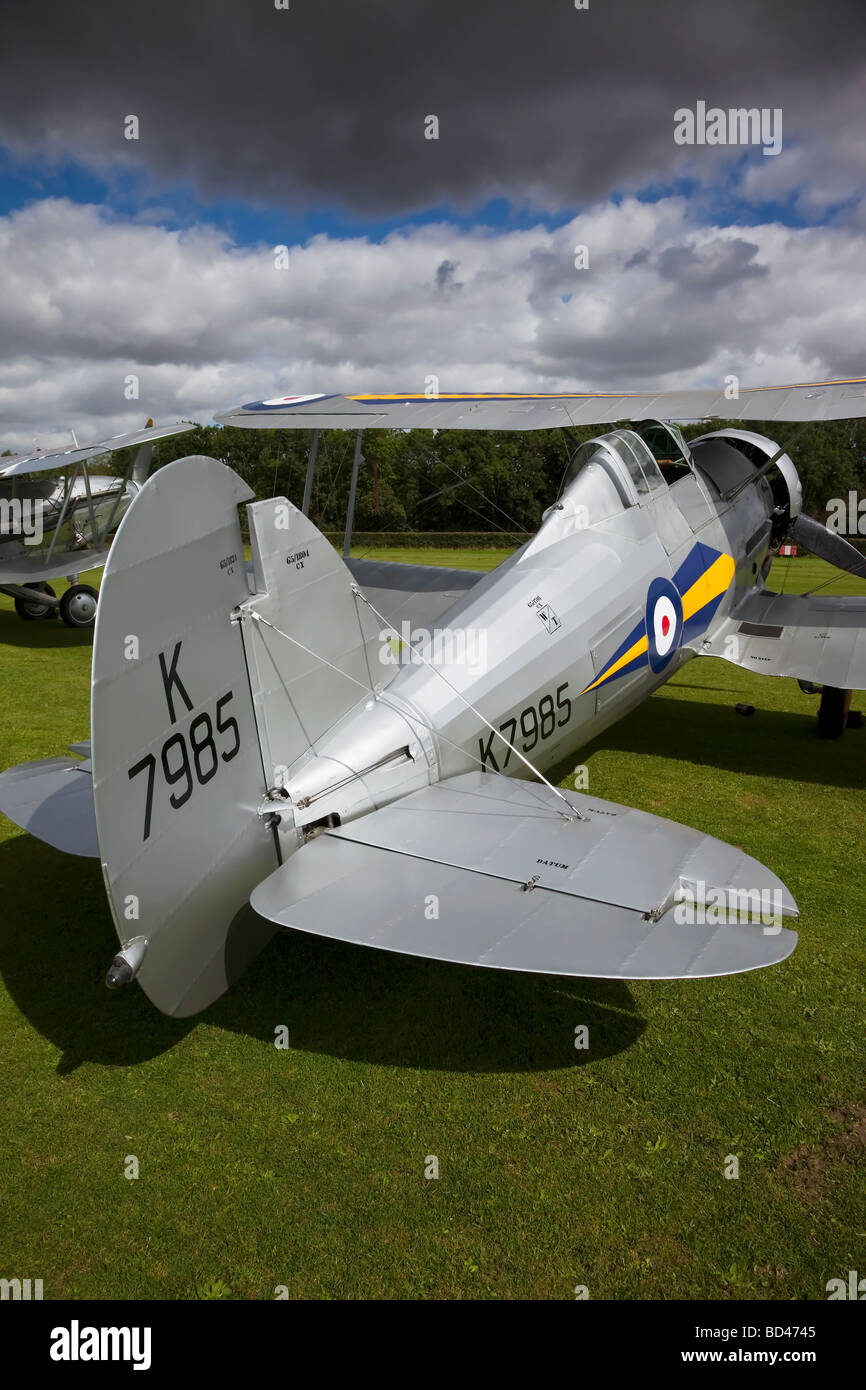 Ein RAF Gloster Gladiator Doppeldecker Kämpfer Stockfoto