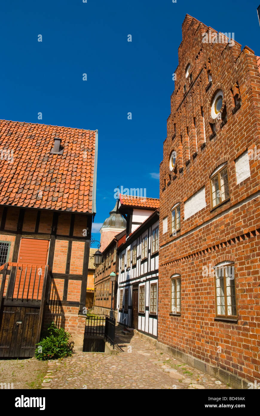 Historische Häuser in Kulturen das open Air Museum in Lund Skåne Schweden Europa Stockfoto