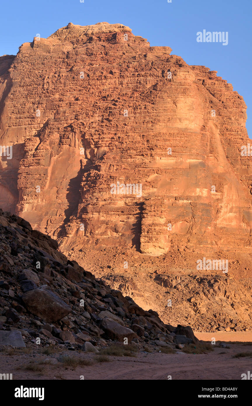 Wadi Rum Tal Jordan Stockfoto
