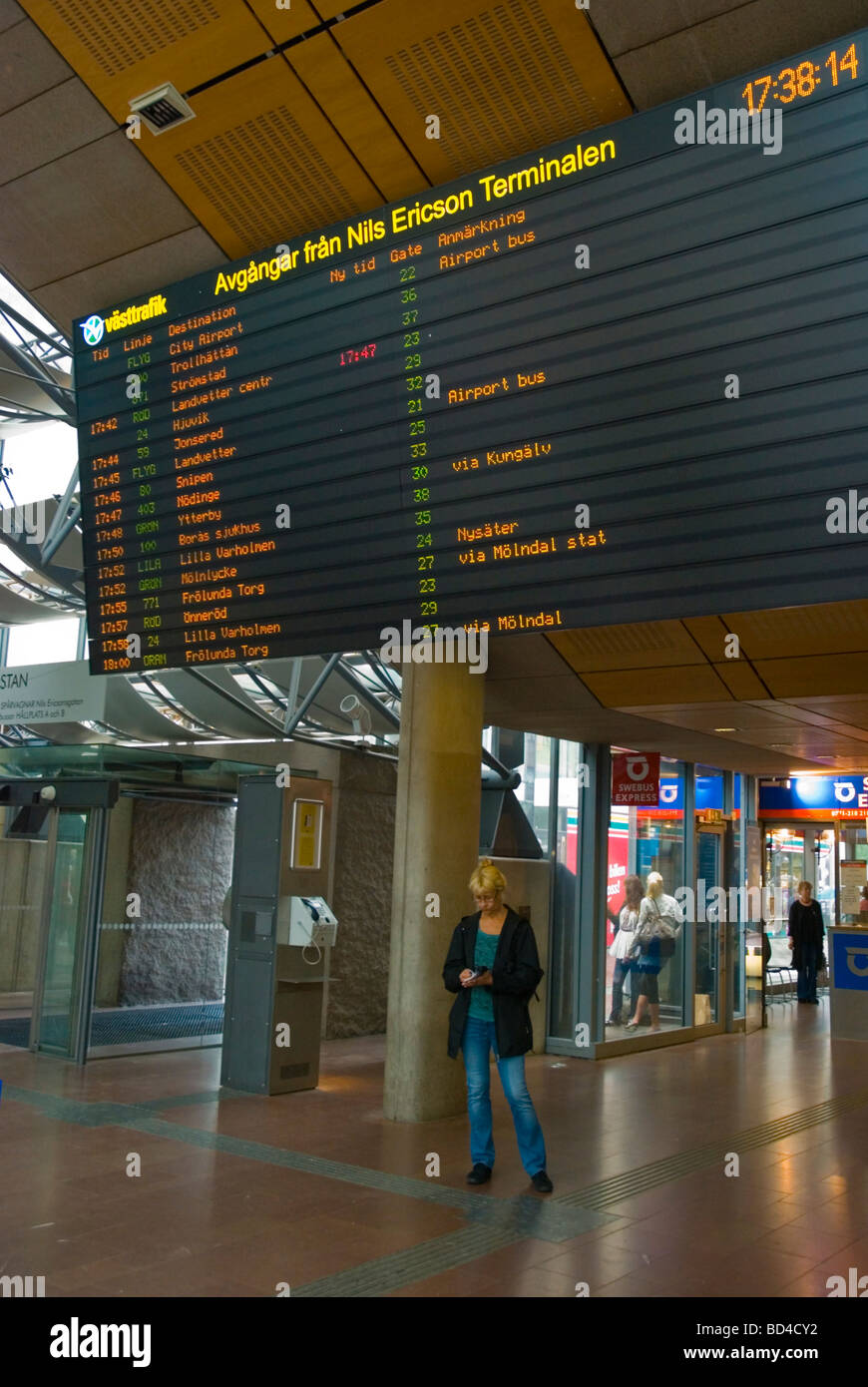 Nils Ericsons Bussterminalen Langstrecken Busbahnhof in Göteborg Schweden Europa Stockfoto