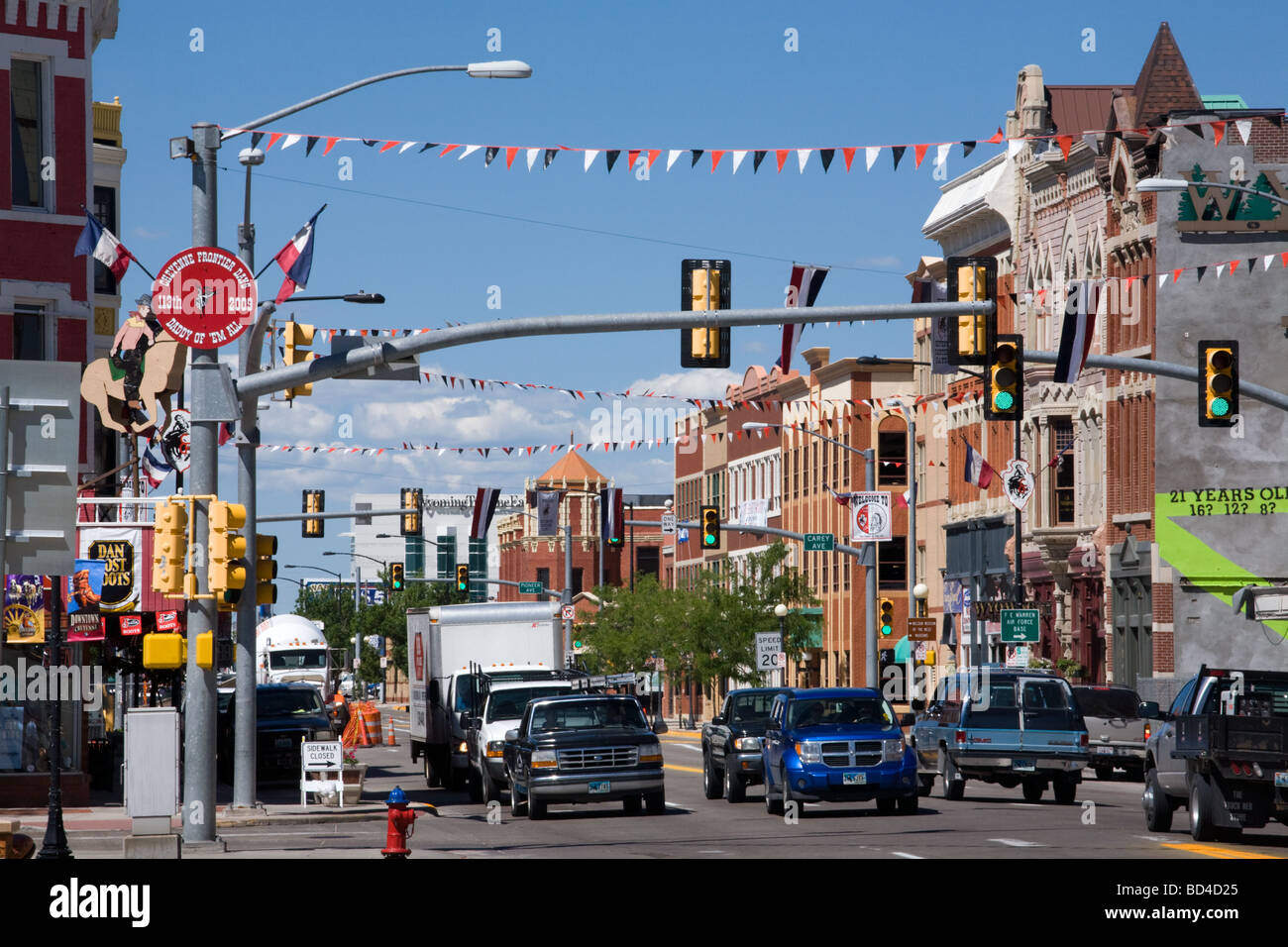 Die Innenstadt von Cheyenne Wyoming Stockfotografie - Alamy