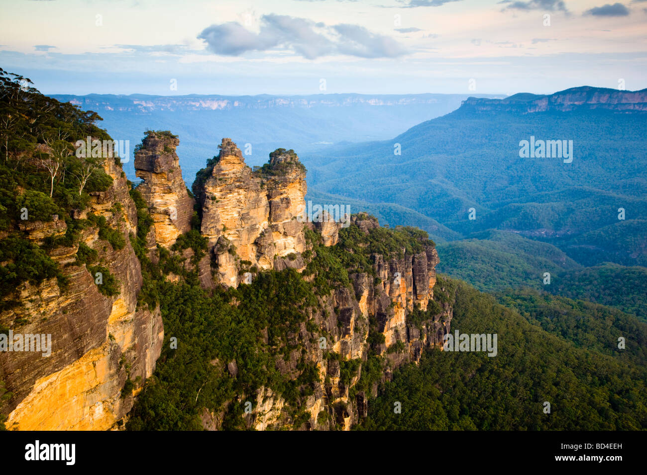 Die drei Schwestern aus Echo Point Blue Mountains National Park NSW Australia Stockfoto