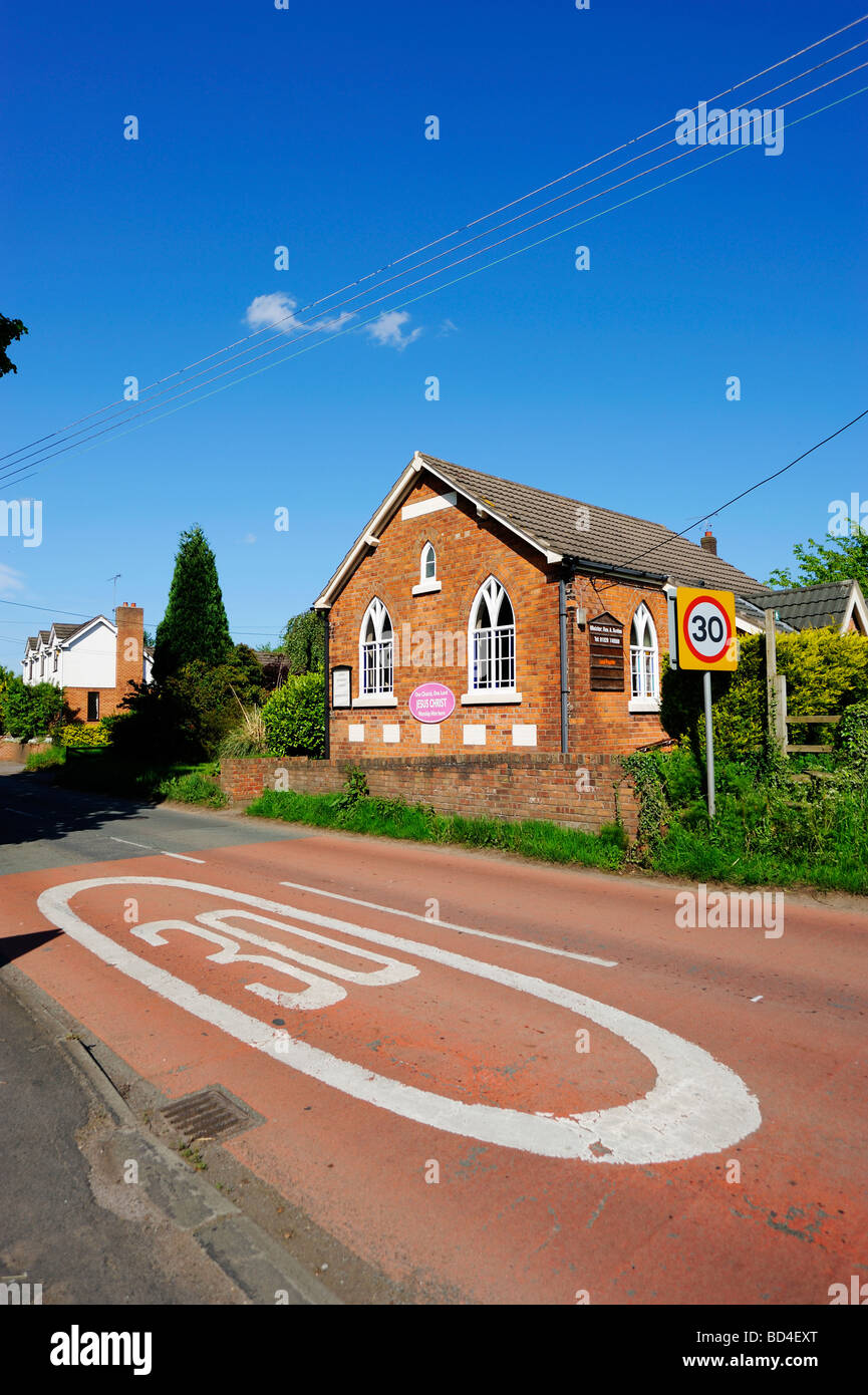 Ashton Hayes in Cheshire Britains erste CO2-neutrale Dorf werden soll... Stockfoto