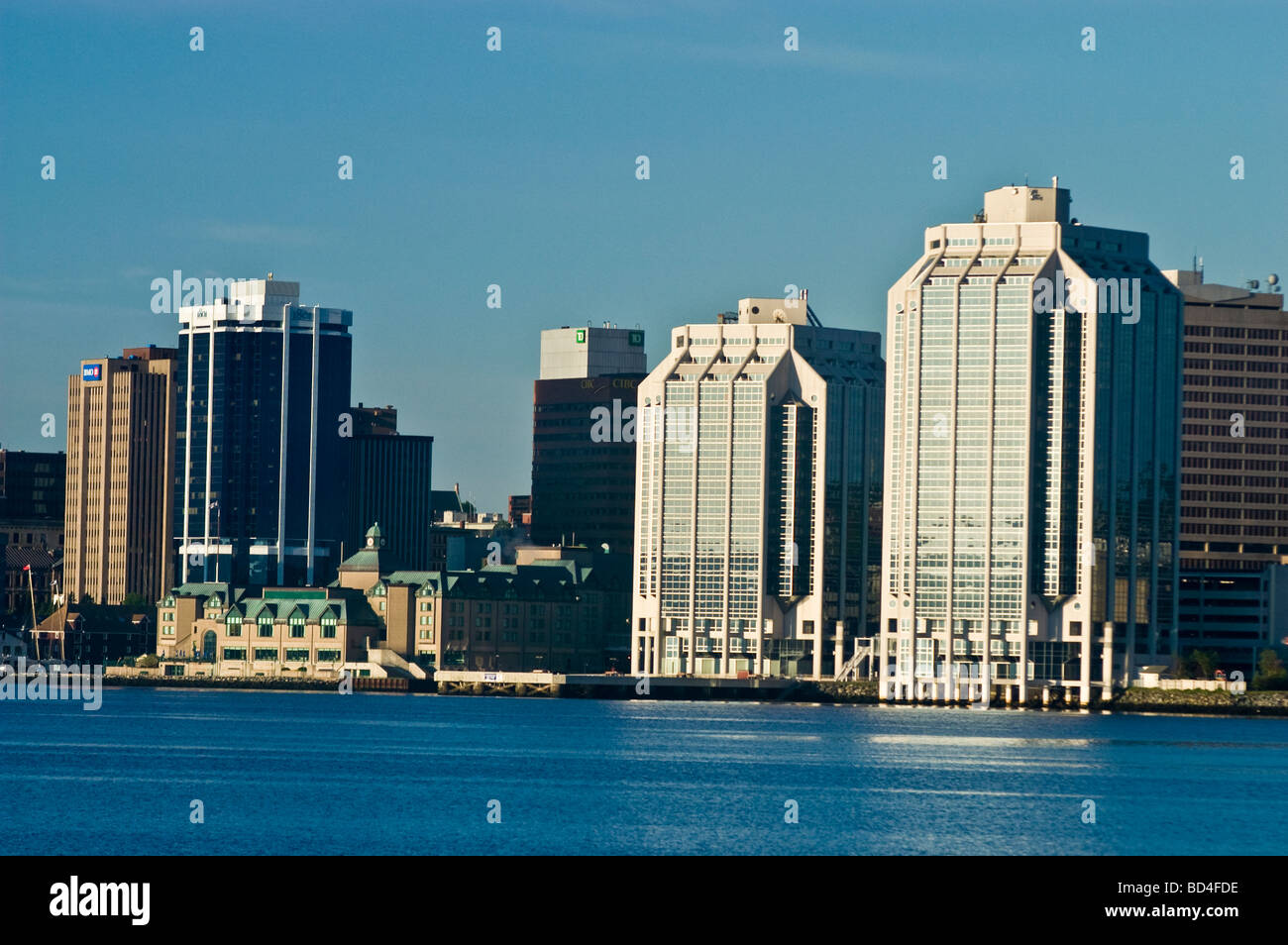 Purdy Wharf, Twin Tower, Halifax Waterfront Architektur, Nova Scotia, Kanada Stockfoto Purdy Wharf, Twin Tower, Halifax Waterfront Architektur, Nova Scotia, Kanada Stockfoto
