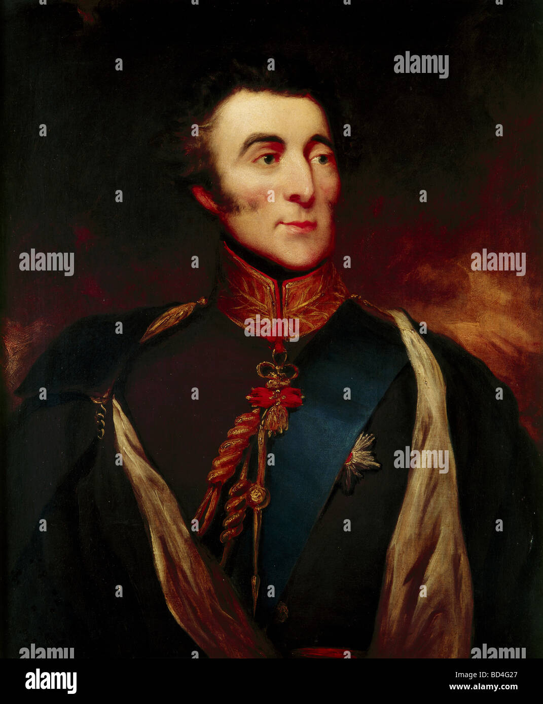 Wellington, Arthur Wellesley, Herzog von, 1.5.609 - 14.9.1852, britischer Politiker, Porträt, als spanischer General, anonyme Malerei, Prado, Madrid, Stockfoto