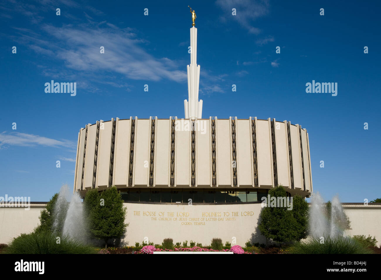 Tempel der Mormonen in Ogden in Utah Stockfoto