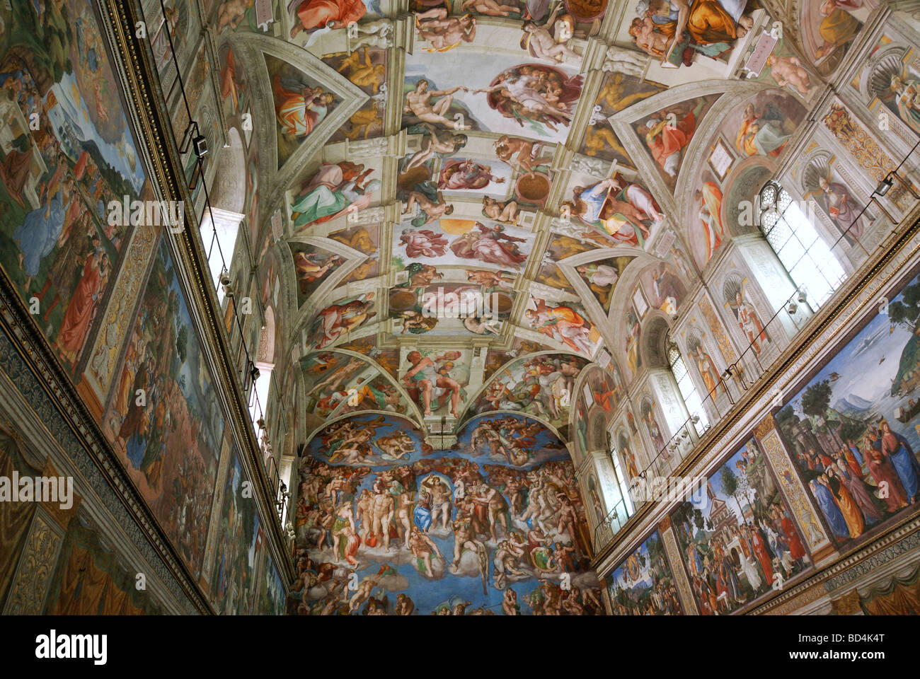 Rom Italien Sixtinische Kapelle in den Vatikanischen Museen Stockfoto