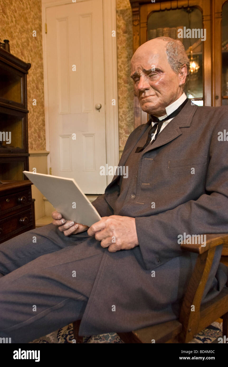 Immergrüne Haus, Dartmouth Heritage Museum Gebäudeinneren, Halifax, Nova Scotia, Kanada Stockfoto