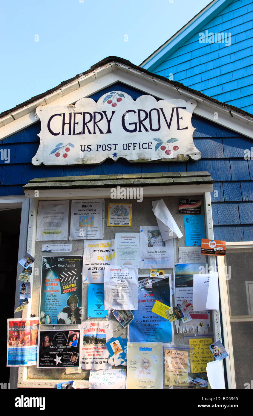 United States Post Office, Cherry Grove, Fire Island, Long Island NY Stockfoto