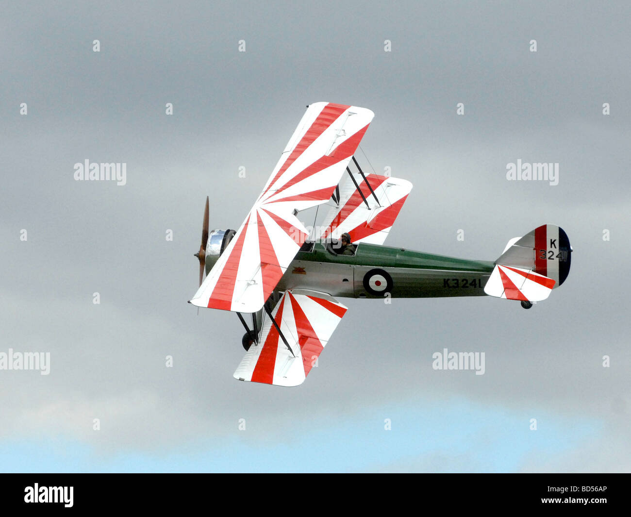 Luftfahrt Militärflugzeug fliegen Air Wing Tiger moth Stockfoto