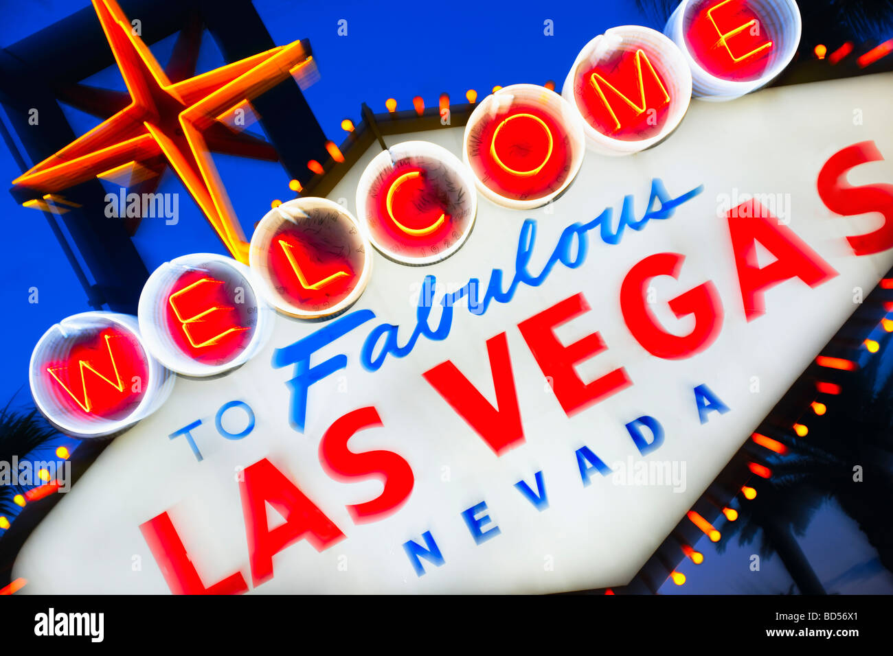 Las Vegas Schild Stockfoto